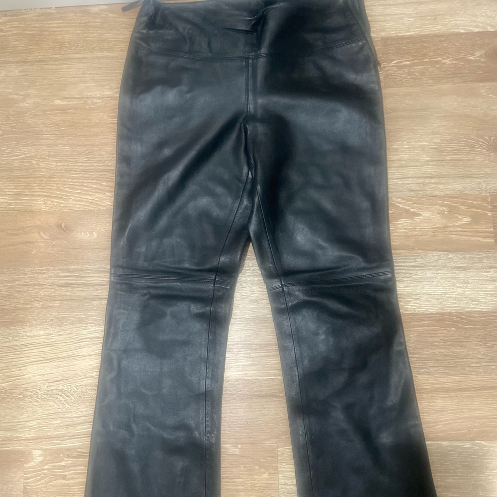 Black Leather Pants w/lining
